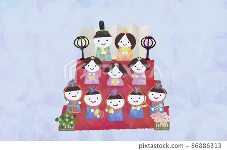 Hina玩偶例證 86886313