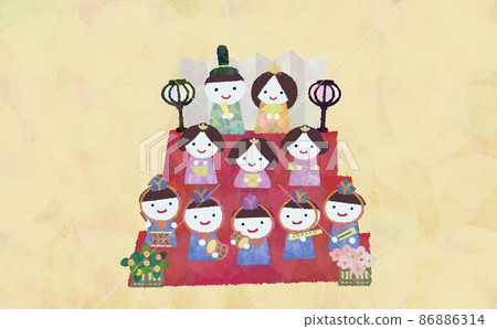 Hina玩偶例證 86886314