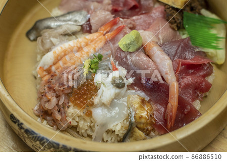 海鮮蓋飯 Chirashizushi Sushi Sushi Seafood Tuna Shrimp Yaizu Shizuoka Shirasu Light product Tamago 86886510