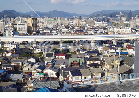 View of the cityscape from the Ebayama Museum of Meteorology View of the cityscape from the Ebayama Museum of Meteorology 86887070
