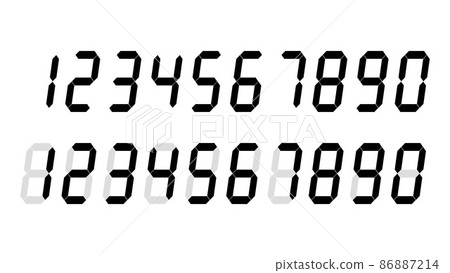 數字斜體 86887214