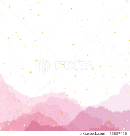 Japanese-style background illustration that looks like a stack of torn Japanese paper Japanese-style background illustration that looks like a stack of torn Japanese paper 86887456