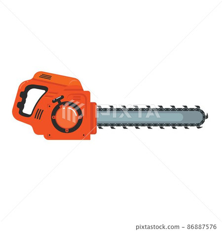 chain saw machine vector  illustration concept design 86887576