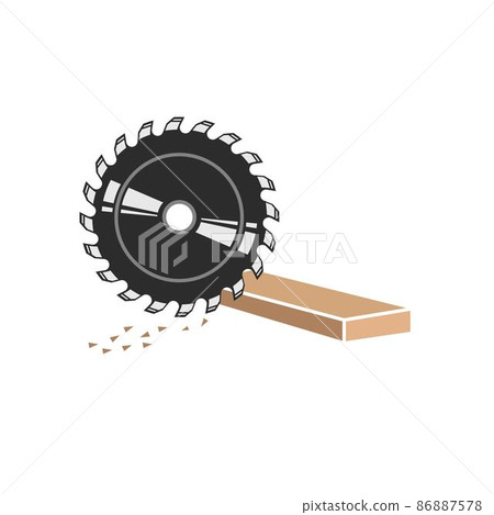 circular saw blade vector illustration design circular saw blade vector illustration design 86887578