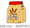 Flour in a bag_Red 86887825