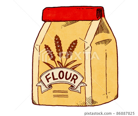 Flour in a bag_Red 86887825