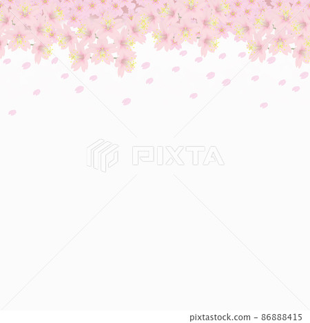 背景素材：飛揚的櫻花正午（1_1） 86888415