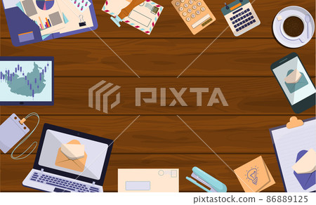 Flat vector banner template for office, business solutions, startup, time management, planning and strategy. Modern cartoon illustration concepts for website, office work, freelance, distance work Flat vector banner template for office, business solutions, startup, time management, planning and strategy. Modern cartoon illustration concepts for website, office work, freelance, distance work 86889125