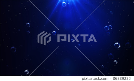 深海般的海水中的圖像背景,令人耳目一新的感覺 深海般的海水中的圖像背景,令人耳目一新的感覺 86889223
