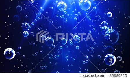 深海般的海水中的圖像背景，令人耳目一新的感覺 86889225