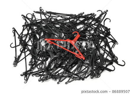 Plastic hanger attached when returning from cleaning 86889507