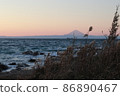 Sunset and Mount Fuji Sunset and Mount Fuji 86890467