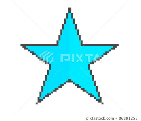 星星的像素藝術(淺藍色) 星星的像素藝術(淺藍色) 86891255
