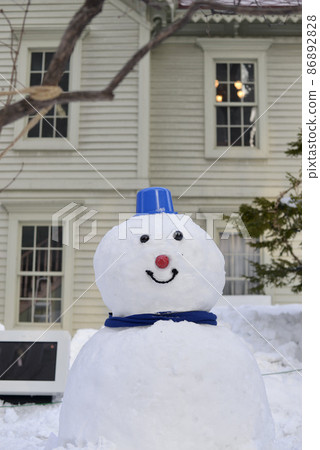 札幌鐘樓前的雪人 札幌鐘樓前的雪人 86892828