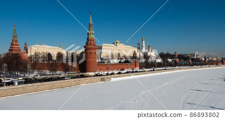 Daytime view of Moskow Kremlin 86893802