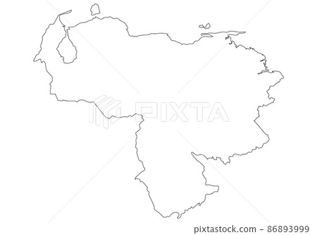 Venezuela blank map 86893999