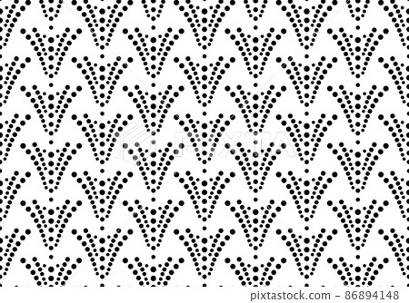 Flower geometric pattern. Seamless vector background. White and black ornament. Ornament for fabric, wallpaper, packaging. Decorative print Flower geometric pattern. Seamless vector background. White and black ornament. Ornament for fabric, wallpaper, packaging. Decorative print 86894148