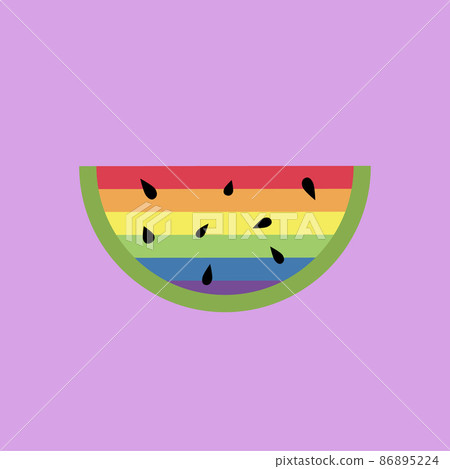 Collection of LGBTQ community symbols clipart isolated. 86895224