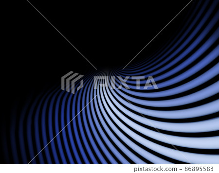 Abstract background of parallel blue lines on a black background 86895583