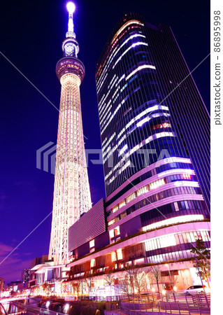東京晴空塔金牌得主特別亮燈 東京晴空塔金牌得主特別亮燈 86895998
