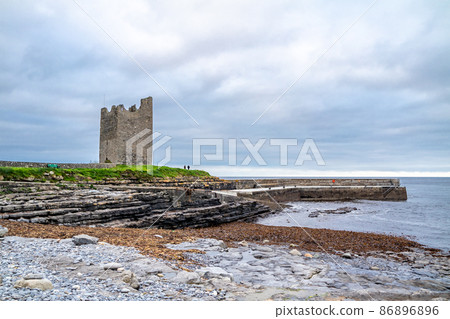 Roslee castle at Easky pier in County Sligo - Republic of Ireland. Roslee castle at Easky pier in County Sligo - Republic of Ireland. 86896896