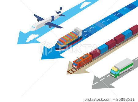 物流運輸的形像說明 86898531