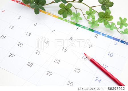 日曆和紅鉛筆 日曆和紅鉛筆 86898912