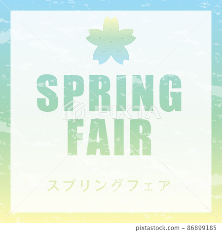 Sakura-patterned spring fair poster illustration material Sakura-patterned spring fair poster illustration material 86899185