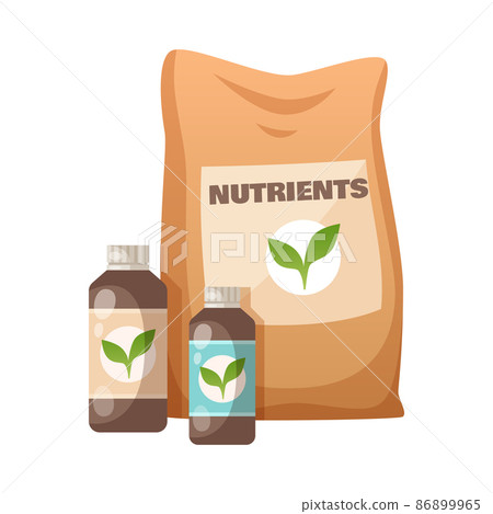 Nutrients Packaging Cartoon Composition 86899965