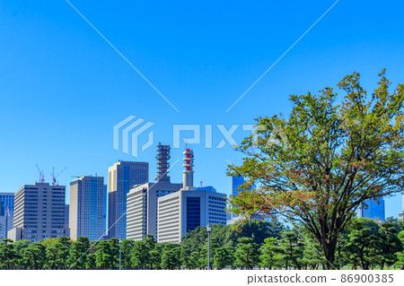 [Urban scenery of Tokyo] Scenery around the Imperial Palace 86900385