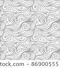 Sea waves seamless pattern 86900555