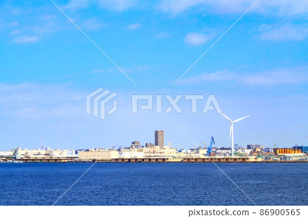 Scenery of Yokohama City and Yokohama Port 86900565