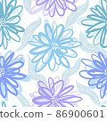 Decorative floral background 86900601
