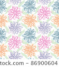 Decorative floral background 86900604