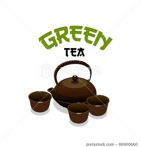 Green Asian tea vector icon of Japanese and Chinese tea ceremony set with teapot, cups and bowls. Green, black, oolong or matcha beverage utensils isolated symbol of oriental tea room Green Asian tea vector icon of Japanese and Chinese tea ceremony set with teapot, cups and bowls. Green, black, oolong or matcha beverage utensils isolated symbol of oriental tea room 86900660