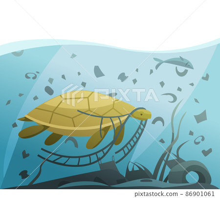 Turtle Muddy Water Composition Turtle Muddy Water Composition 86901061