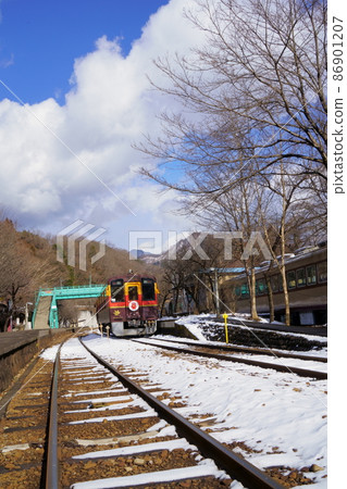Local line Watarase Valley Railway trolley train Local line Watarase Valley Railway trolley train 86901207