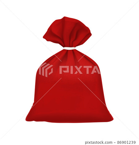 Red Sack Realistic Composition-插圖素材 [86901239] - PIXTA圖庫