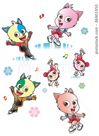 狗,人物,花樣滑冰,3人 狗,人物,花樣滑冰,3人 86901950