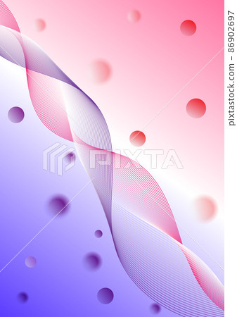 abstract background blend Fluid liquid style gradient violet pink tone wallpaper vector illustration 86902697