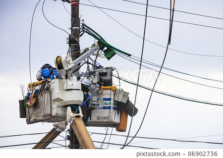 Aerial work platform electrical work image inspection image 86902736