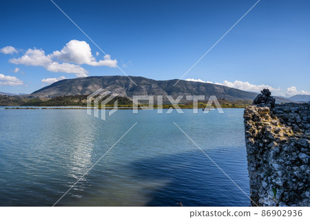 Butrint lake and Vivari channel of National Park of Butrint, Albania Butrint lake and Vivari channel of National Park of Butrint, Albania 86902936