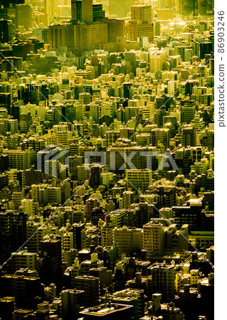 東京大廈和黃昏天空 東京大廈和黃昏天空 86903246