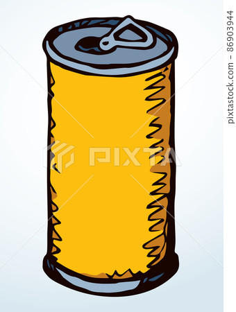 Can bottle. Vector drawing sketch - Stock Illustration [86903944] - PIXTA