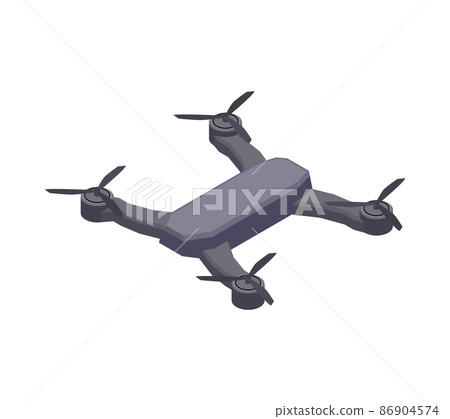 Quadrocopter Isometric Icon 86904574