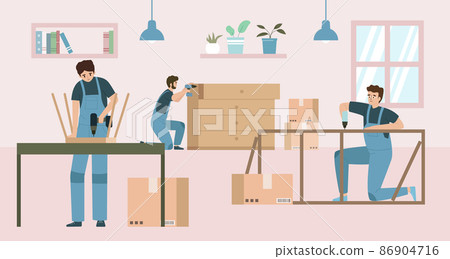 Indoor Furniture Assembly Composition 86904716