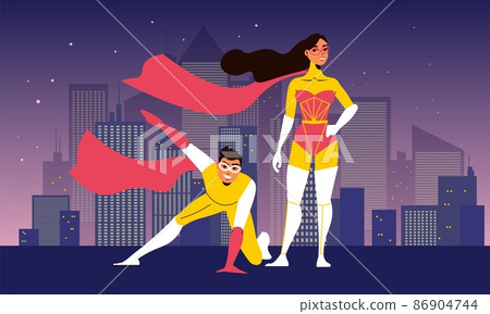 Superhero fFat Urban Background 86904744