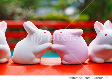 Rabbit fortune at Okazaki Shrine (Kyoto) 86904989