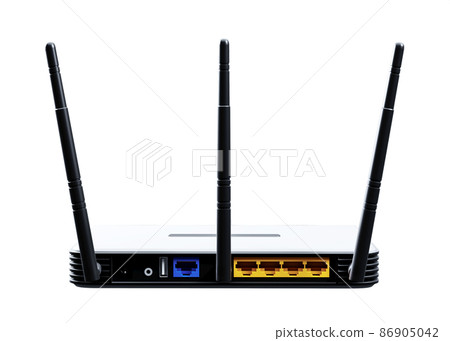 internet router 3d model isolated on white background  86905042