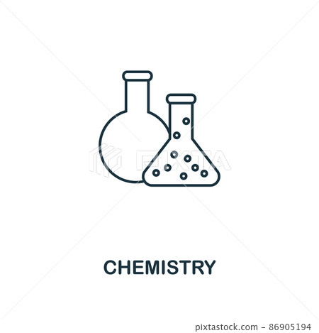 Chemistry outline icon. Creative design from school icon collection. Premium chemistry outline icon. For web design, apps, software and printing. 86905194